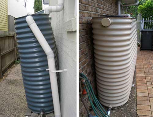 Slimline Water tanks - External bulge