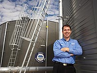 Steve Bowden from Pioneer Water Tanks, a STEEL BY&trade; Brand Partner. The company manufactures tanks made from COLORBOND&reg; steel and ZINCALUME&reg; steel