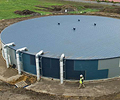Cranbourne Aquatic & Leisure Centre, Melbourne, 2 million litre rainwater tank made from 4mm Grade 250 XLERPLATE® steel