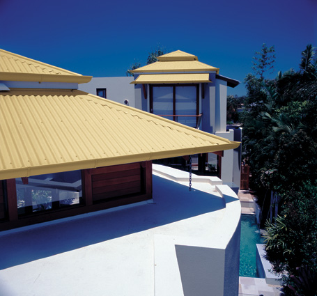 Roofing made from COLORBOND® steel in Sandbank®