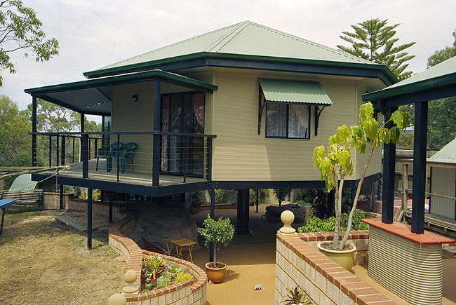 Home with steel frame made from ZINCALUME® steel and roofing and walling from COLORBOND® steel