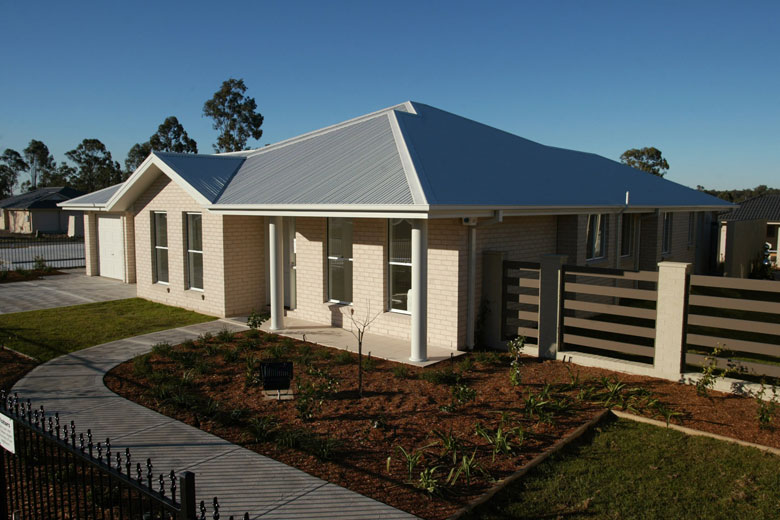 McDonald Jones Wakefield Display Home with Roof made from COLORBOND® steel in the colour Surfmist®