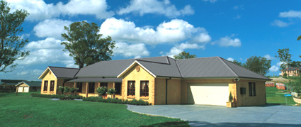 Roofing made from COLORBOND® steel in Windspray®