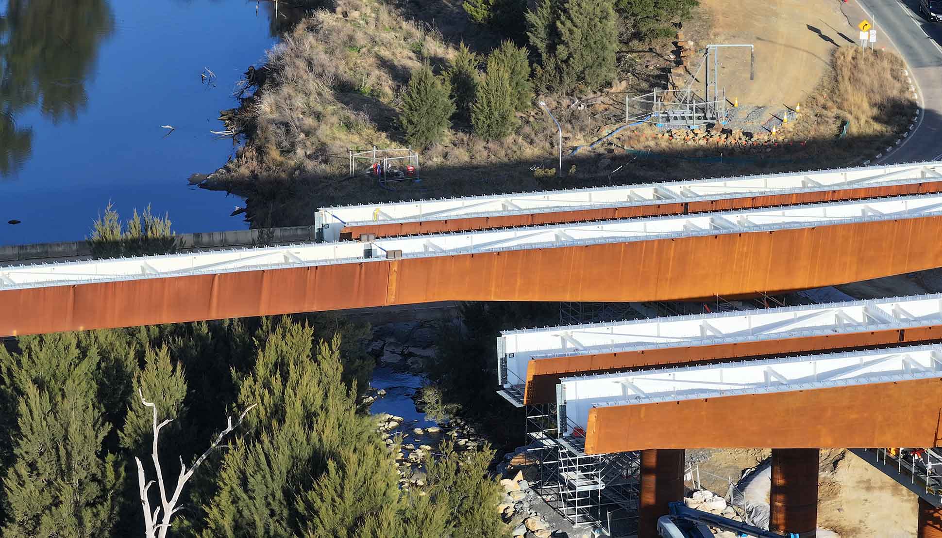 Molonglo River Bridge, REDCOR® weathering steel