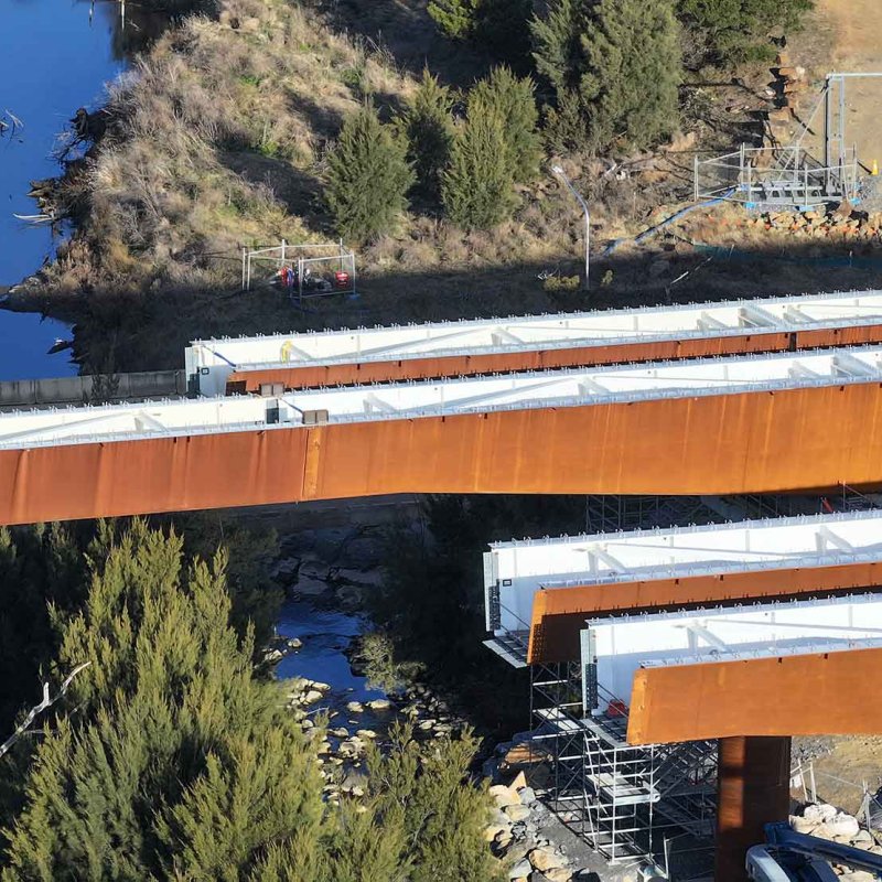 Molonglo River Bridge, REDCOR® weathering steel